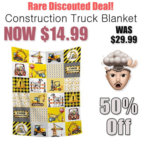 Construction Truck Blanket Only $14.99 Shipped on Amazon (Regularly $29.99)
