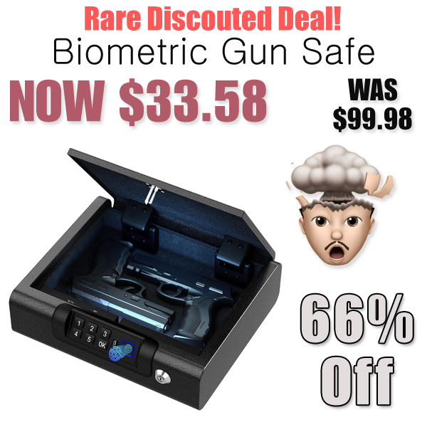 Biometric Gun Safe Only $33.58 Shipped on Amazon (Regularly $99.98)