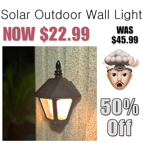 Solar Outdoor Wall Light Only $22.99 Shipped on Amazon (Regularly $45.99)
