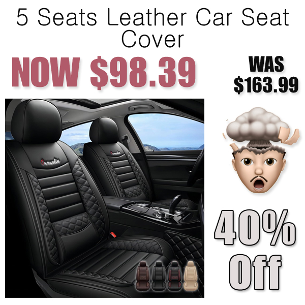 5 Seats Leather Car Seat Cover Only $98.39 Shipped on Amazon (Regularly $163.99)