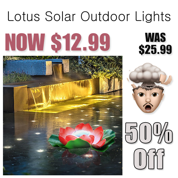 Lotus Solar Outdoor Lights Only $12.99 Shipped on Amazon (Regularly $25.99)