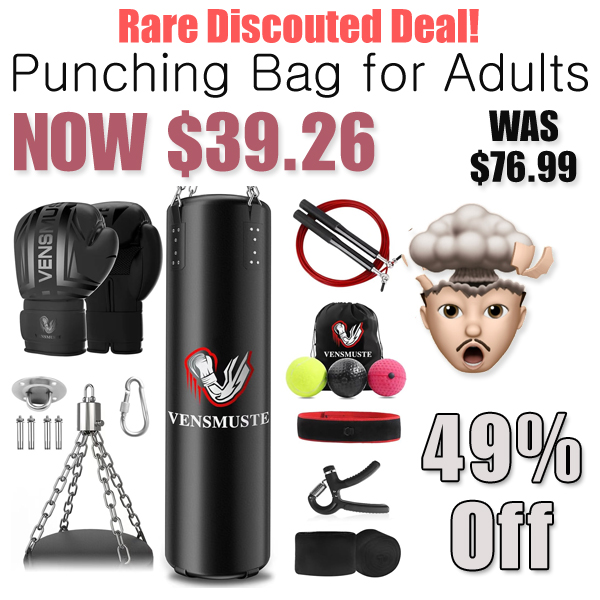 Punching Bag for Adults Only $39.26 Shipped on Amazon (Regularly $76.99)