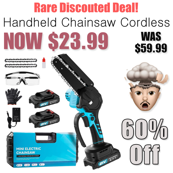 Handheld Chainsaw Cordless Only $23.99 Shipped on Amazon (Regularly $59.99)