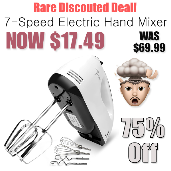 7-Speed Electric Hand Mixer Only $17.49 Shipped on Amazon (Regularly $69.99)