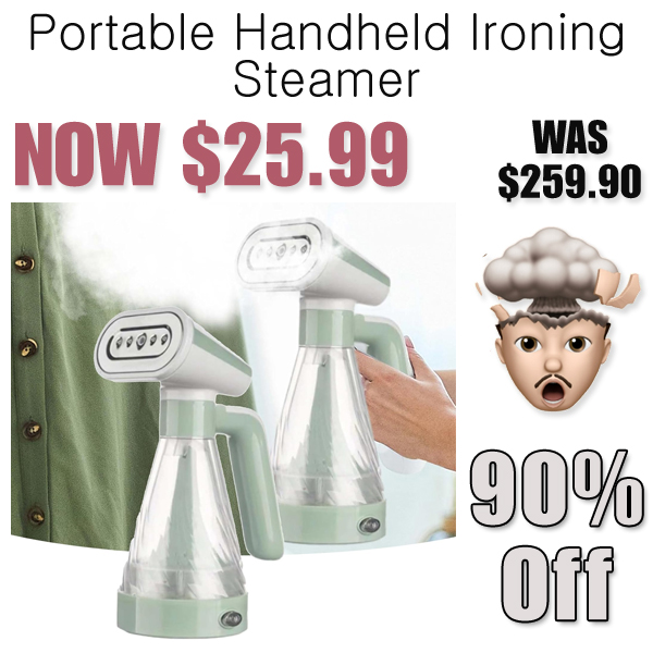 Portable Handheld Ironing Steamer Only $25.99 Shipped on Amazon (Regularly $259.90)