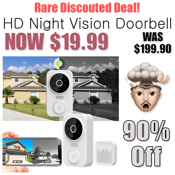 HD Night Vision Doorbell Only $19.99 Shipped on Amazon (Regularly $199.90)