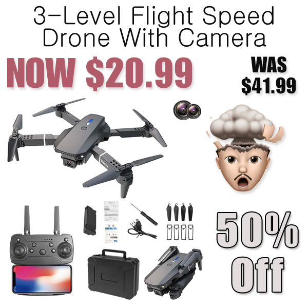 3-Level Flight Speed Drone With Camera Only $20.99 Shipped on Amazon (Regularly $41.99)