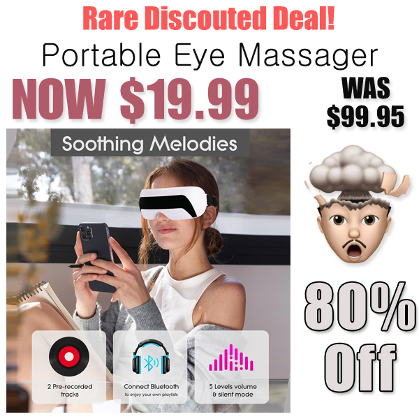 Portable Eye Massager Only $19.99 Shipped on Amazon (Regularly $99.95)