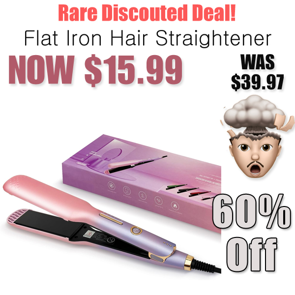 Flat Iron Hair Straightener Only $15.99 Shipped on Amazon (Regularly $39.97)