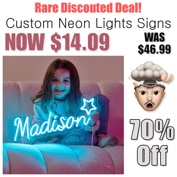 Custom Neon Lights Signs Only $14.09 Shipped on Amazon (Regularly $46.99)