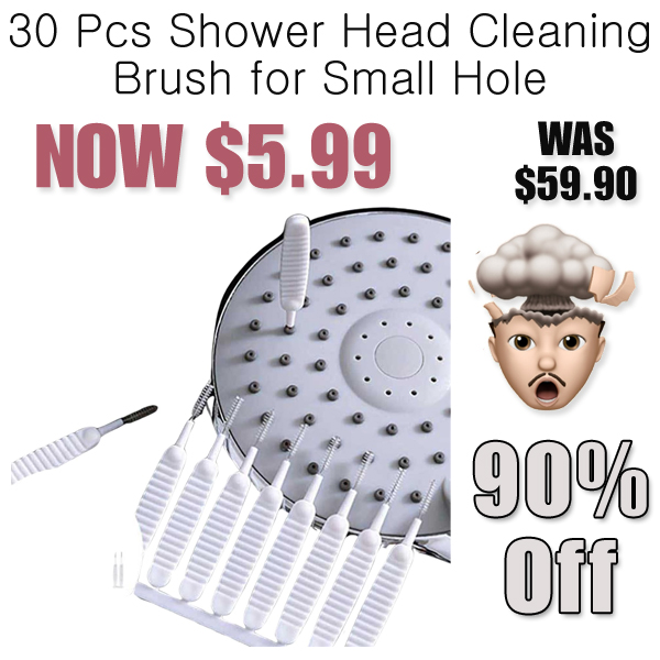 30 Pcs Shower Head Cleaning Brush for Small Hole Only $30.99 Shipped on Amazon (Regularly $59.90)