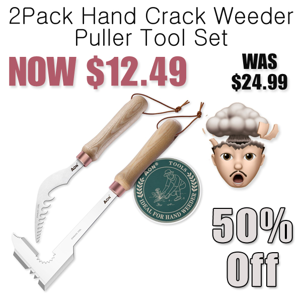 2Pack Hand Crack Weeder Puller Tool Set Only $12.49 Shipped on Amazon (Regularly $24.99)