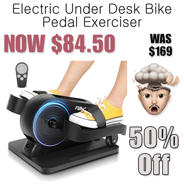 Electric Under Desk Bike Pedal Exerciser Only $84.50 Shipped on Amazon (Regularly $169)