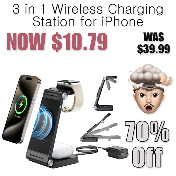 3 in 1 Wireless Charging Station for iPhone Only $10.79 Shipped on Amazon (Regularly $39.99)