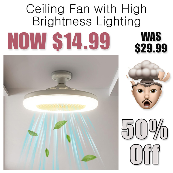 Ceiling Fan with High Brightness Lighting Only $14.99 Shipped on Amazon (Regularly $29.99)