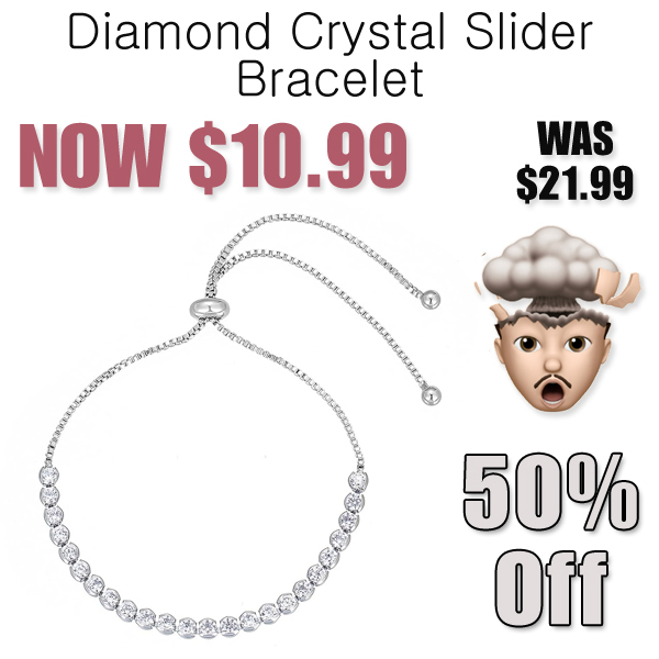 Diamond Crystal Slider Bracelet Only $10.99 Shipped on Amazon (Regularly $21.99)