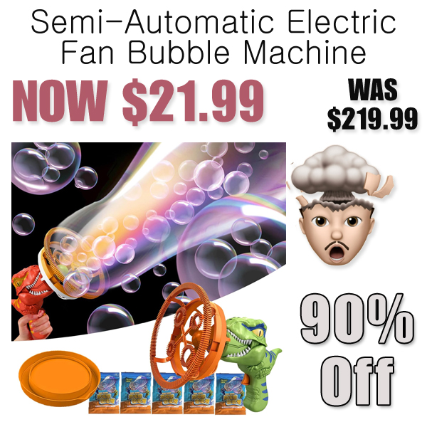 Semi-Automatic Electric Fan Bubble Machine Only $21.99 Shipped on Amazon (Regularly $219.99)
