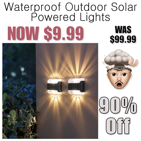 Waterproof Outdoor Solar Powered Lights Only $9.99 Shipped on Amazon (Regularly $99.99)