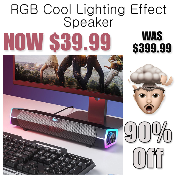 RGB Cool Lighting Effect Speaker Only $39.99 Shipped on Amazon (Regularly $399.99)