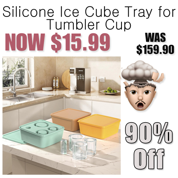 Silicone Ice Cube Tray for Tumbler Cup Only $15.99 Shipped on Amazon (Regularly $159.90)