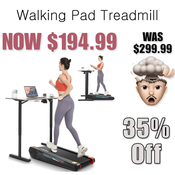 Walking Pad Treadmill Only $194.99 Shipped on Amazon (Regularly $299.99)