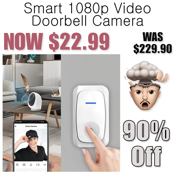 Smart 1080p Video Doorbell Camera Only $22.99 Shipped on Amazon (Regularly $229.90)