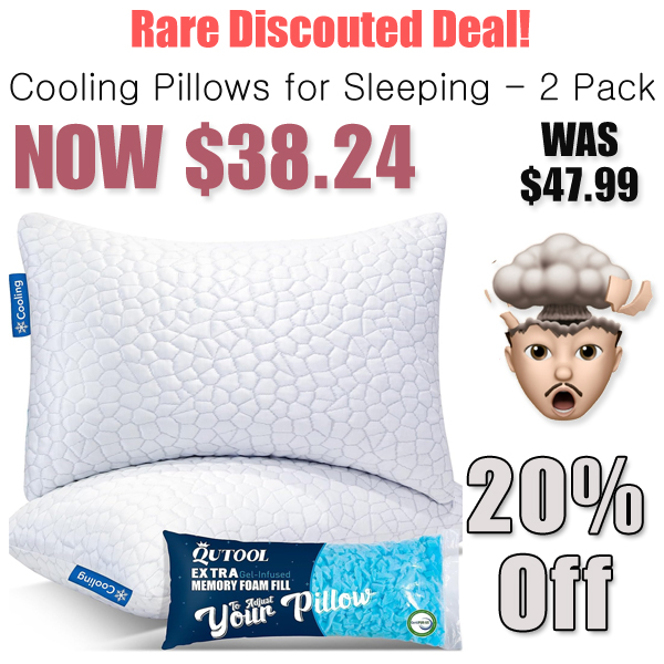 Cooling Pillows for Sleeping - 2 Pack Only $38.24 Shipped on Amazon (Regularly $47.99)