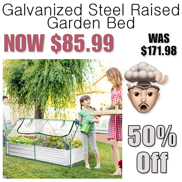 Galvanized Steel Raised Garden Bed Only $85.99 Shipped on Amazon (Regularly $171.98)
