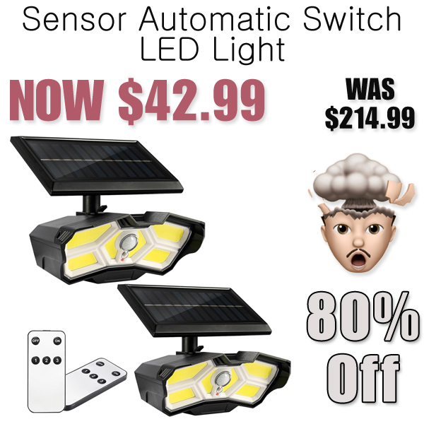 Sensor Automatic Switch LED Light Only $42.99 Shipped on Amazon (Regularly $214.99)