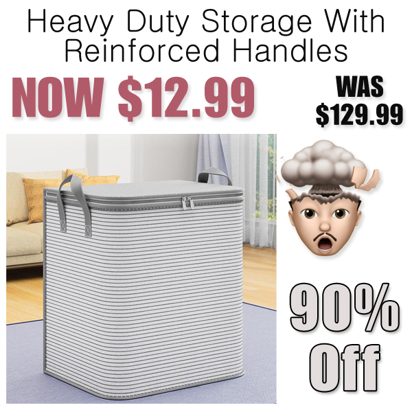 Heavy Duty Storage With Reinforced Handles Only $12.99 Shipped on Amazon (Regularly $129.99)