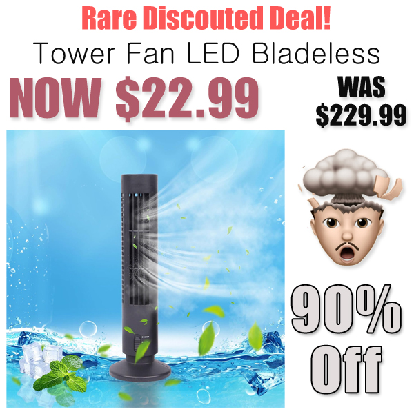 Tower Fan LED Bladeless Only $22.99 Shipped on Amazon (Regularly $229.99)