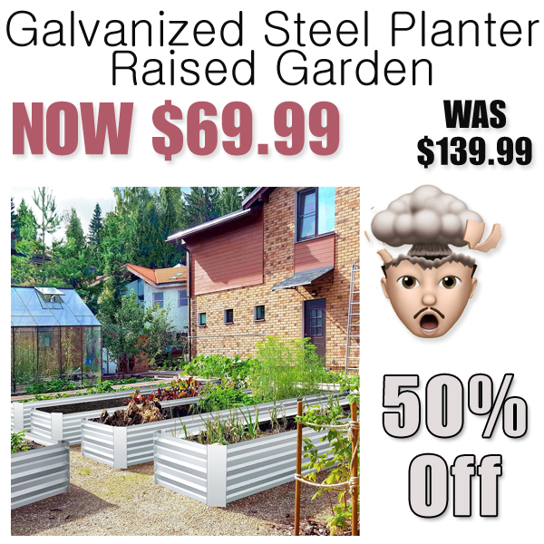 Galvanized Steel Planter Raised Garden Only $69.99 Shipped on Amazon (Regularly $139.99)