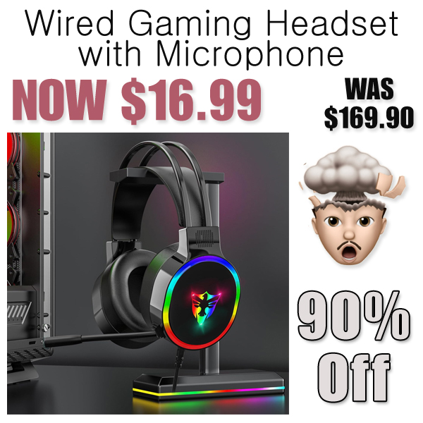 Wired Gaming Headset with Microphone Only $16.99 Shipped on Amazon (Regularly $169.90)