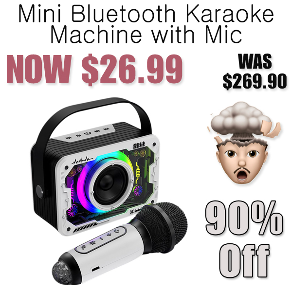 Mini Bluetooth Karaoke Machine with Mic Only $26.99 Shipped on Amazon (Regularly $269.90)
