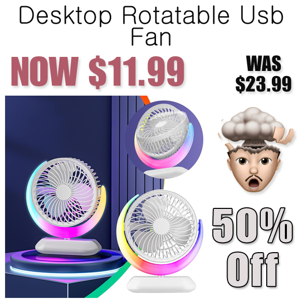 Desktop Rotatable Usb Fan Only $11.99 Shipped on Amazon (Regularly $23.99)