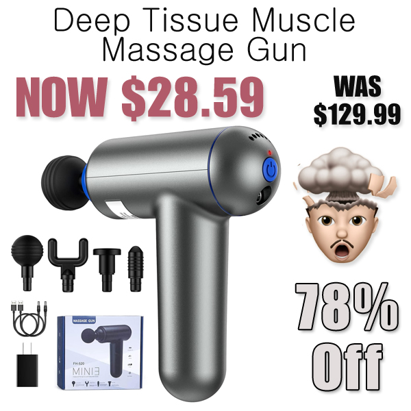Deep Tissue Muscle Massage Gun Only $28.59 Shipped on Amazon (Regularly $129.99)