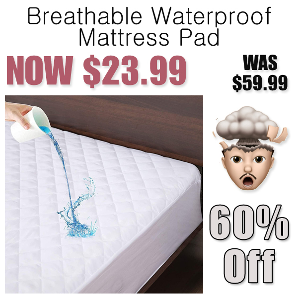 Breathable Waterproof Mattress Pad Only $23.99 Shipped on Amazon (Regularly $59.99)