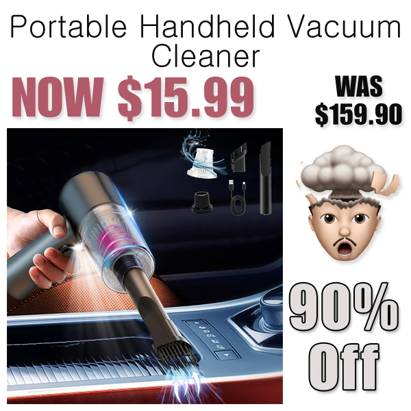 Portable Handheld Vacuum Cleaner Only $15.99 Shipped on Amazon (Regularly $159.90)