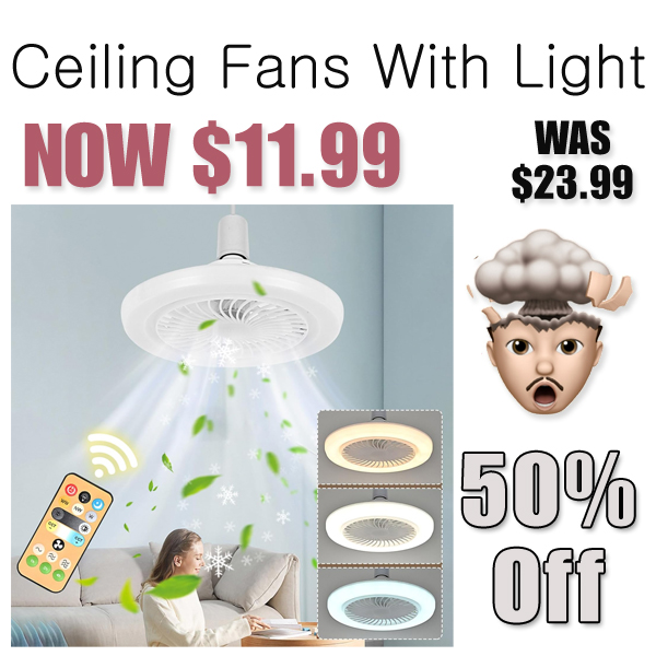 Ceiling Fans With Light Only $11.99 Shipped on Amazon (Regularly $23.99)