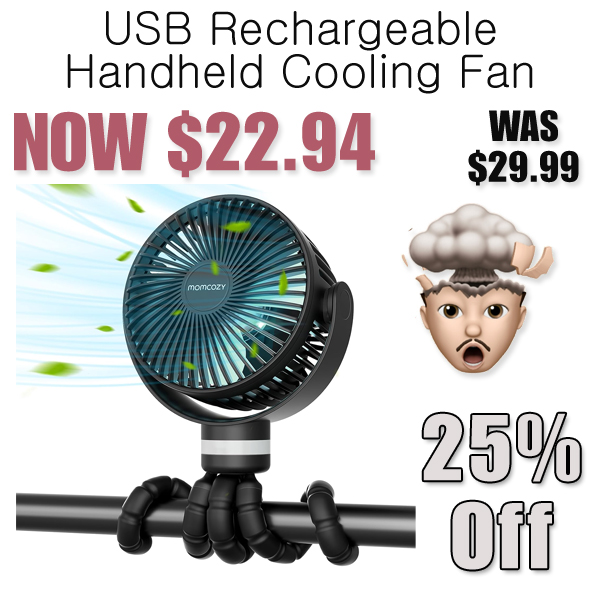 USB Rechargeable Handheld Cooling Fan Only $22.94 Shipped on Amazon (Regularly $29.99)