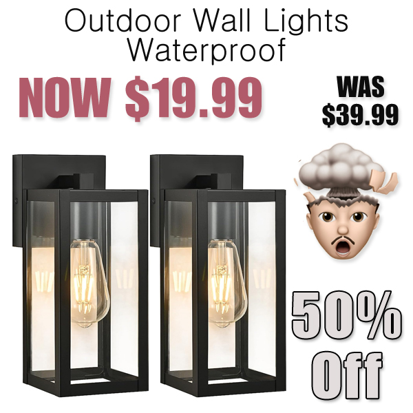 Outdoor Wall Lights Waterproof Only $19.99 Shipped on Amazon (Regularly $39.99)