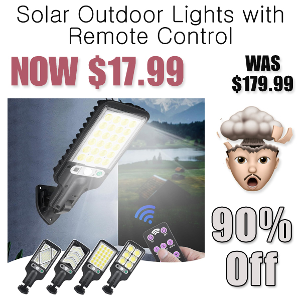Solar Outdoor Lights with Remote Control Only $17.99 Shipped on Amazon (Regularly $179.99)