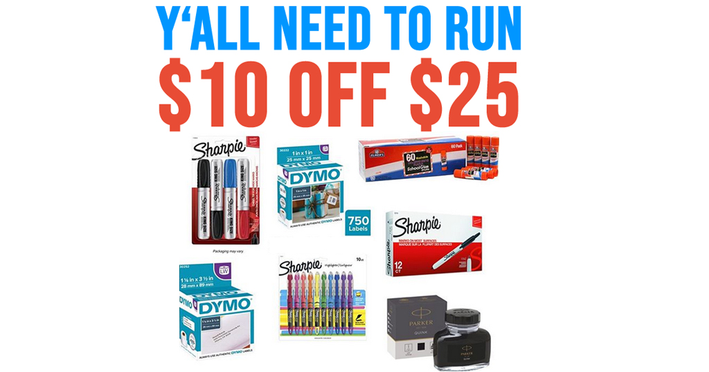 $10 Off $25 Paper Mate, Mr. Sketch, Sharpie, & More School Supplies + Free Shipping on Amazon