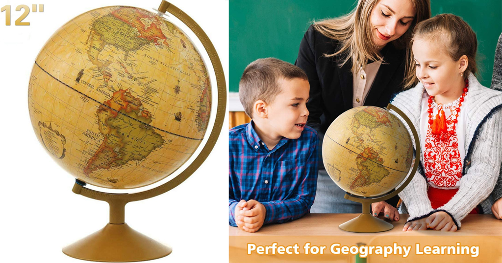 Antique Globe For Kids Only $30.79 Shipped on Amazon (Regularly $43.99)