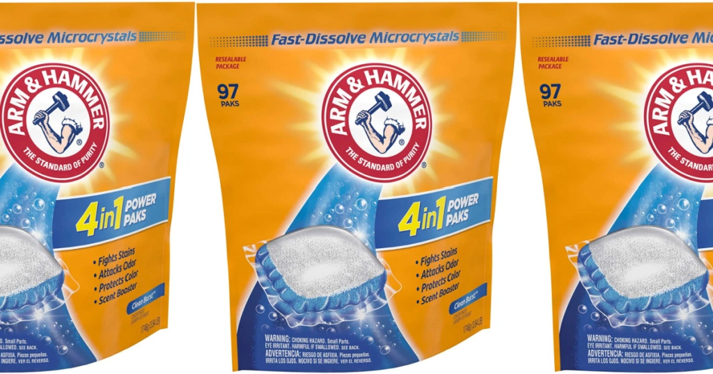 Arm & Hammer Laundry Detergent Pods 97-Count Only $8.92 on Amazon (Regularly $16)