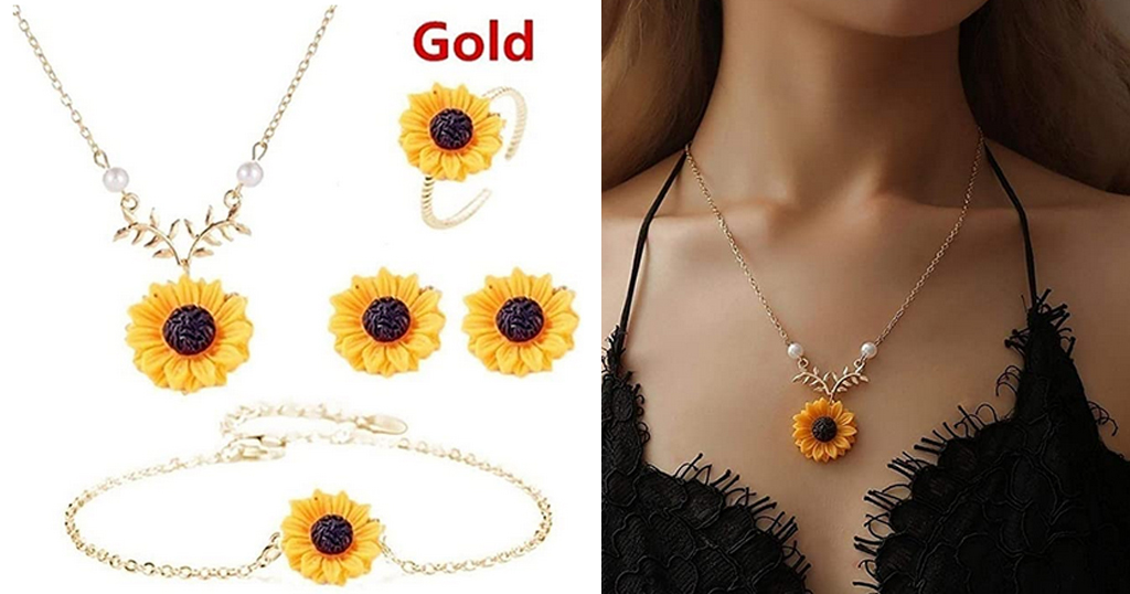 Girls Sunflower Jewelry Set Only $3.39 Shipped on Amazon (Regularly $16.98)