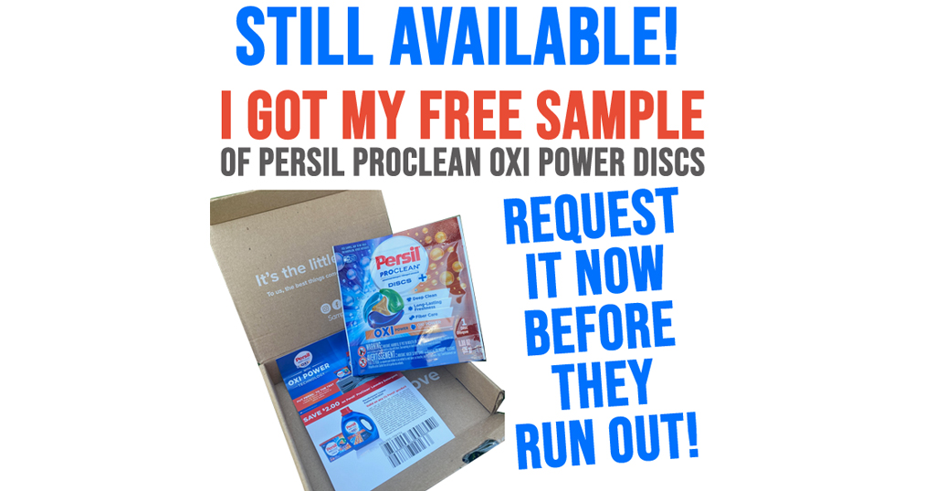 I Got My FREE Sample of Persil ProClean OXI Power Discs – Still Available!
