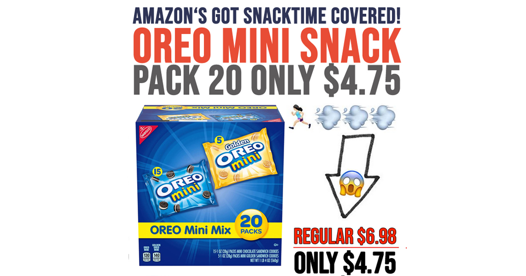 Oreo Mini Snack Pack 20-Count Only $4.75 Shipped on Amazon | Just 23¢ Per Bag