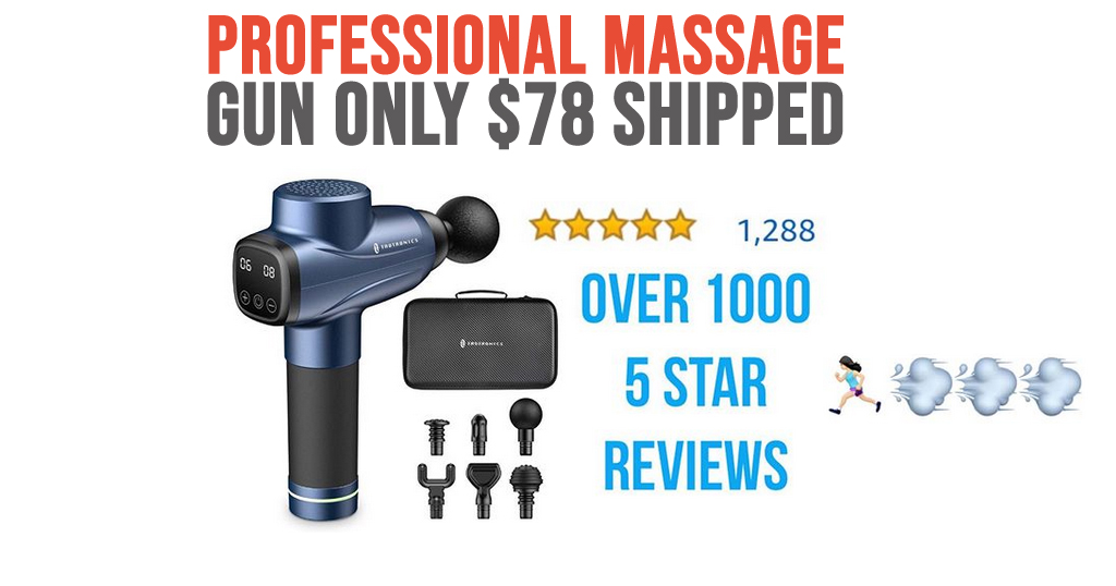 Professional Massage Gun Only $78 Shipped on Amazon (Regularly $129.99)