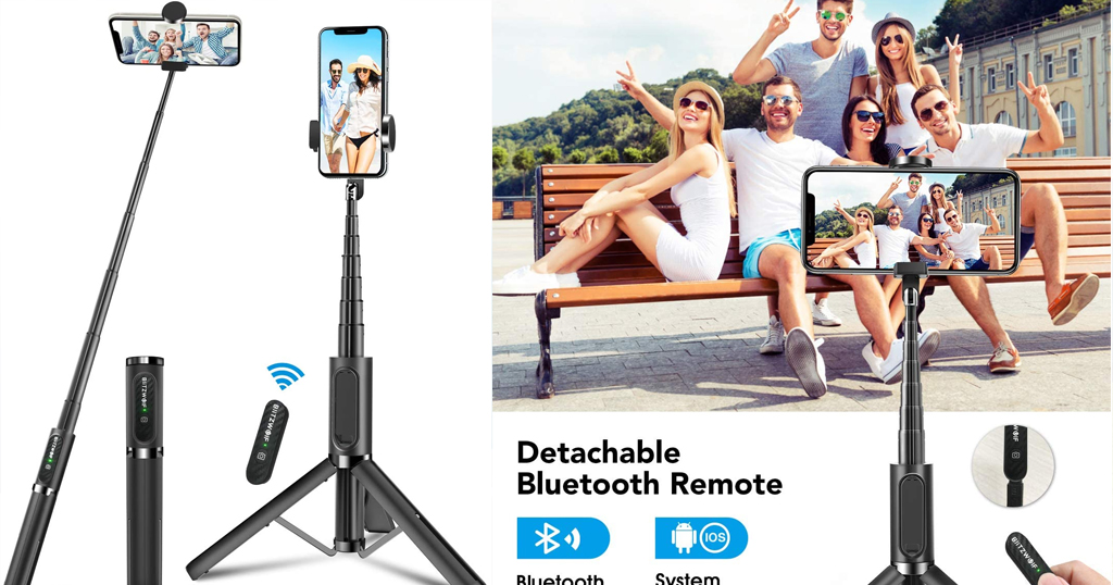 Selfie Stick with Wireless Remote and Tripod Only $18.89 Shipped on Amazon (Regularly $26.99)